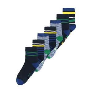 OVS Ponožky  modrá / zelená / čierna / biela