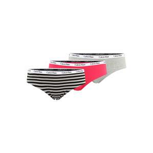 Calvin Klein Underwear Plus Nohavičky  sivá melírovaná / ružová / čierna / biela