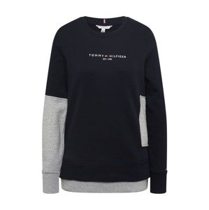 Tommy Jeans Sweatshirt & Sweatjacke  tmavomodrá / sivá melírovaná / červená / biela