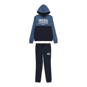 Jack & Jones Junior Joggingová súprava  námornícka modrá / modrosivá / biela