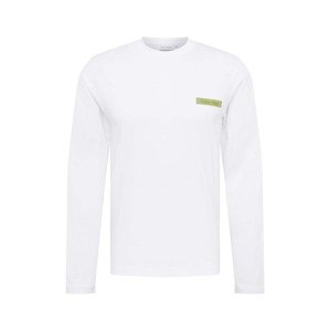 Calvin Klein Tričko  antracitová / zelená / biela