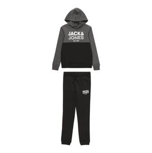 Jack & Jones Junior Joggingová súprava  tmavosivá / čierna / biela