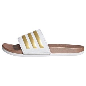 ADIDAS SPORTSWEAR Plážové / kúpacie topánky 'Adilette'  zlatá / biela