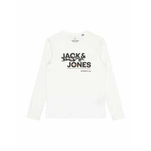 Jack & Jones Junior Tričko 'HUNTER'  sivá / oranžová / čierna / biela