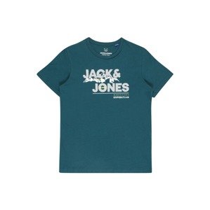 Jack & Jones Junior Tričko 'HUNTER'  žltá / sivá / smaragdová / biela