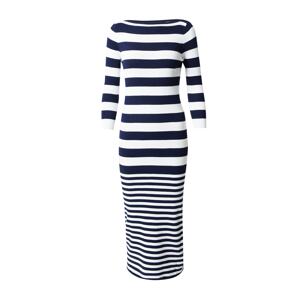 Lauren Ralph Lauren Pletené šaty  námornícka modrá / biela