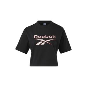Reebok Classics Tričko  čerešňová / čierna / biela