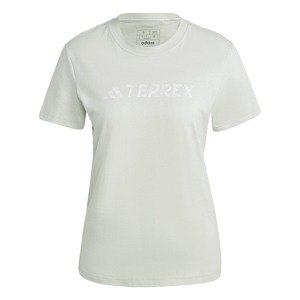 ADIDAS TERREX Funkčné tričko 'Classic Logo'  pastelovo zelená / biela