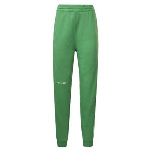 Reebok Sport Športové nohavice  zelená / biela