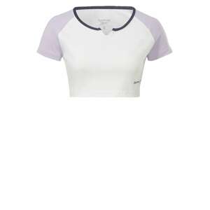 Reebok Sport Funkčné tričko  pastelovo fialová / tmavofialová / biela