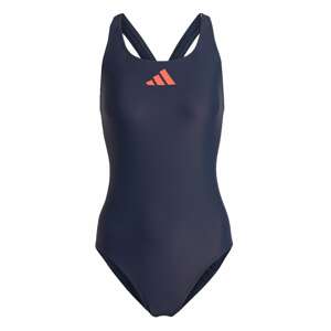 ADIDAS PERFORMANCE Športové jednodielne plavky '3 Bar Logo'  námornícka modrá / oranžová