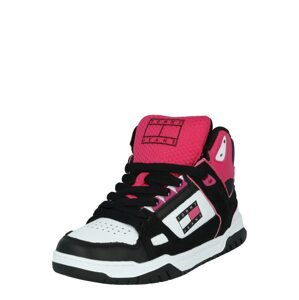 Tommy Jeans Členkové tenisky  ružová / čierna / biela
