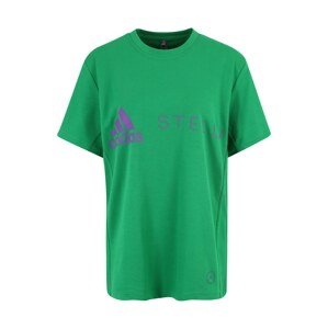 ADIDAS BY STELLA MCCARTNEY Funkčné tričko 'Logo'  zelená / tmavofialová