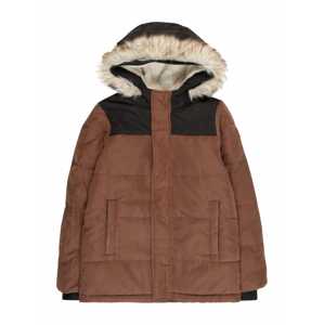 Abercrombie & Fitch Zimná bunda  béžová / pueblo / čierna