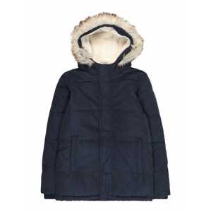 Abercrombie & Fitch Zimná bunda  krémová / námornícka modrá