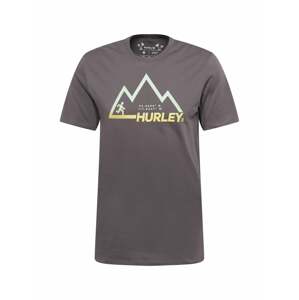 Hurley Funkčné tričko 'EXPLORE MOUNTAIN'  tmavosivá / mätová / trstinová