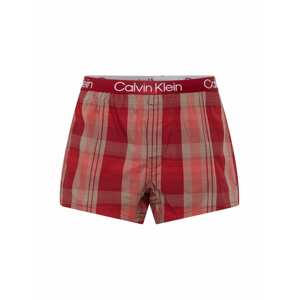 Calvin Klein Underwear Boxerky  sivá / červená / biela