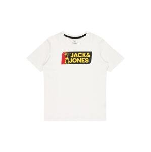 Jack & Jones Junior Tričko 'TREAM FOOTBALL'  žltá / červená / čierna / biela