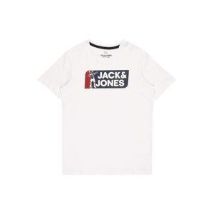 Jack & Jones Junior Tričko 'TREAM FOOTBALL'  červená / čierna / biela