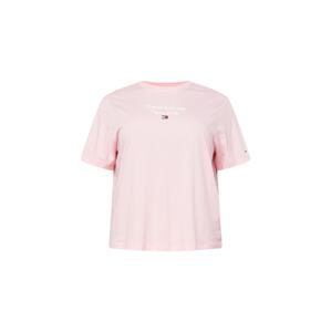 Tommy Jeans Curve Tričko 'Essential'  námornícka modrá / pastelovo ružová / červená / biela