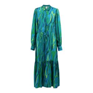 Y.A.S Tall Košeľové šaty 'FERO'  tmavomodrá / svetlohnedá / svetlozelená