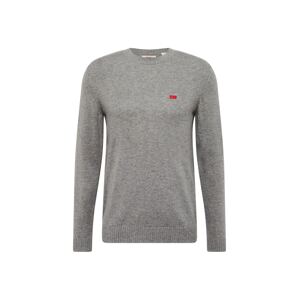 LEVI'S ® Sveter 'Original HM Sweater'  sivá / červená / biela
