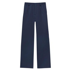 Pull&Bear Plisované nohavice  námornícka modrá