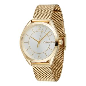 Calvin Klein Analógové hodinky  zlatá / biela
