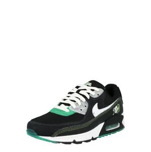 Nike Sportswear Nízke tenisky 'AIR MAX 90'  sivá / zelená / čierna / biela