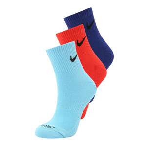 NIKE Športové ponožky  modrá / svetlomodrá / červená / čierna
