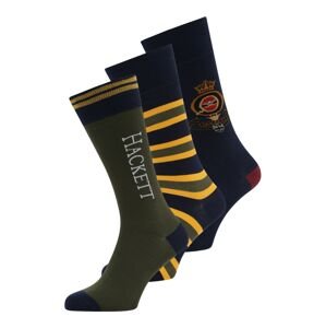 Hackett London Ponožky 'HERITAGE'  námornícka modrá / medová / olivová / tmavočervená