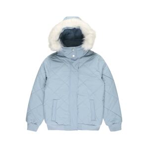 Abercrombie & Fitch Zimná bunda  nebesky modrá / biela