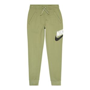 Nike Sportswear Nohavice  svetlozelená / čierna / biela