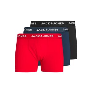 JACK & JONES Boxerky 'COBY'  námornícka modrá / červená / čierna / biela