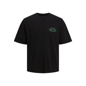 JACK & JONES Tričko 'Brink'  svetlosivá / zelená / čierna