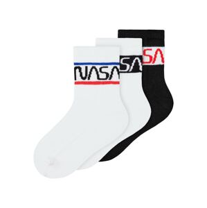 NAME IT Ponožky 'ROGER NASA'  modrá / červená / čierna / biela