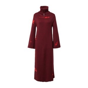 Hosbjerg Pletené šaty 'Ida'  burgundská / svetločervená