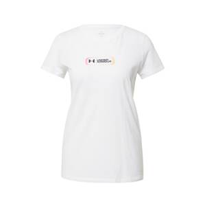 UNDER ARMOUR Funkčné tričko  koralová / pastelovo oranžová / čierna / biela