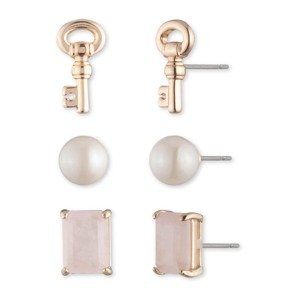 Lauren Ralph Lauren Náušnice 'STONE KEY'  zlatá / ružová / perlovo biela