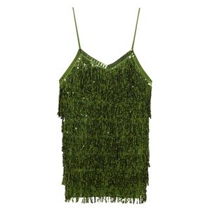 Pull&Bear Kokteilové šaty  zelená