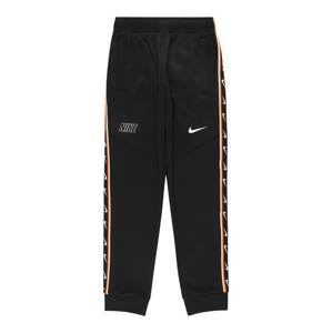 Nike Sportswear Nohavice 'REPEAT'  oranžová / čierna / biela