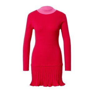 AMY LYNN Pletené šaty  svetloružová / červená