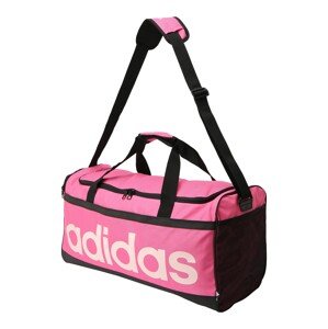 ADIDAS SPORTSWEAR Športová taška 'Essentials Linear Medium'  pastelovo ružová / svetloružová / čierna