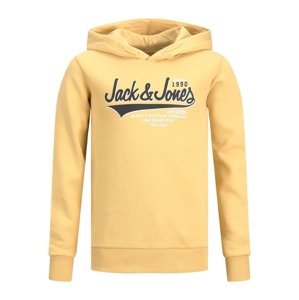 Jack & Jones Junior Mikina  žltá / sivá / biela