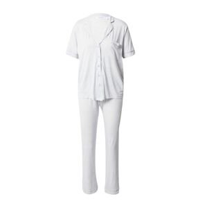 Women' Secret Pyžamo  striebornosivá / prírodná biela