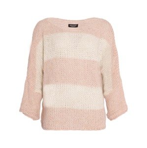 SASSYCLASSY Oversize sveter  ružová / biela