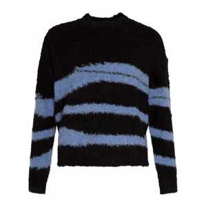 SASSYCLASSY Oversize sveter  modrá / čierna