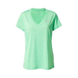 UNDER ARMOUR Funkčné tričko 'Tech'  sivá / zelená melírovaná