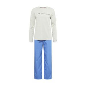 Tommy Hilfiger Underwear Dlhé pyžamo  námornícka modrá / azúrová / sivá melírovaná / červená