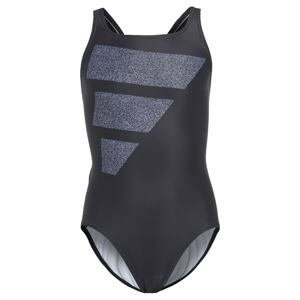 ADIDAS PERFORMANCE Športové plavky 'Big Bars Logo'  sivá / čierna